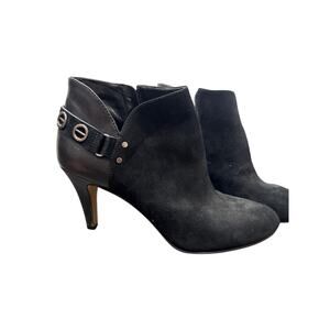 Vince Camuto Suede & Leather Black Booties – Size 6.5 – Gently Worn